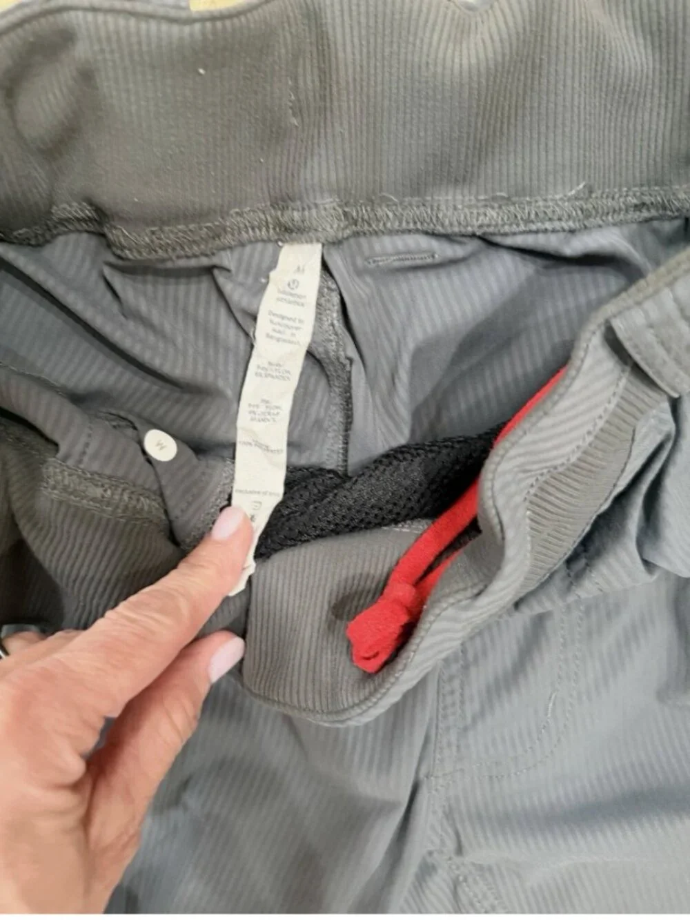 Women's Lululemon Active Drawstring Waist Pants Size M Charcoal Gray